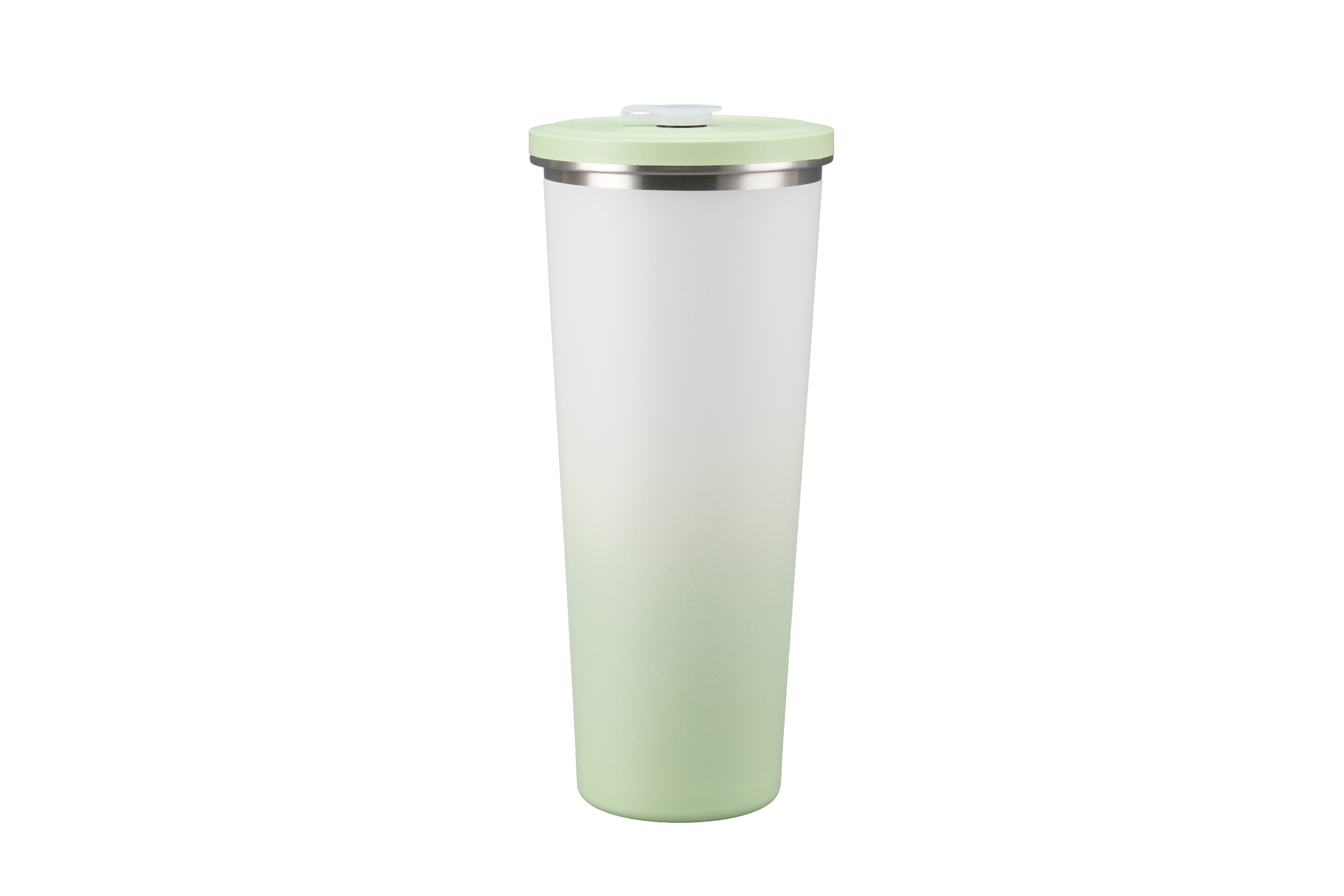 520ml/750ml Gradient Stainless Steel Car Travel Mug with Straw, Vacuum Insulated Coffee Tumbler for Office and Travel